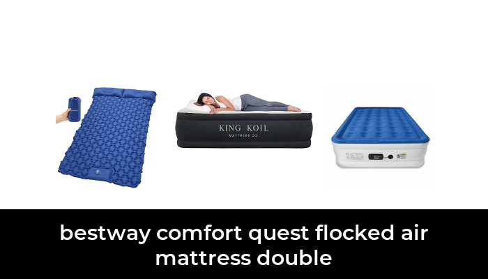 bestway comfort quest flocked air mattress double