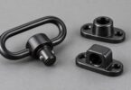 Generic unbranded quick-detach swivel and socket mounts on a table.